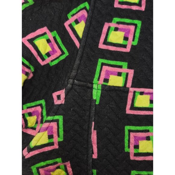 Chubbies Mens Medium Quarter-Zip Pullover Jacket Geometric Print Black - Picture 6 of 8